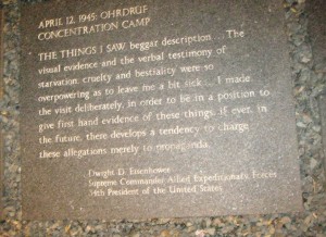 From the Holocaust Monument...